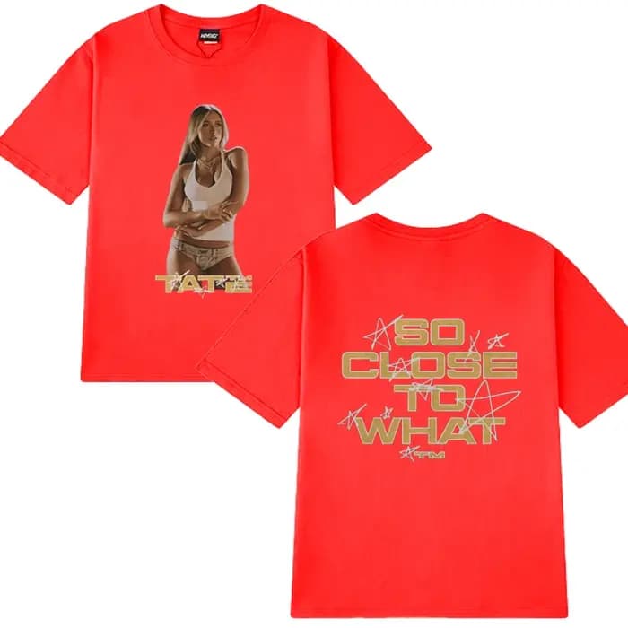 Tate McRae 2025 Concert donc proche de quoi t-shirt nouveaux hommes femmes vintage surdimensionné à