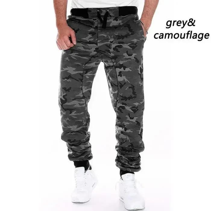 Nouveauté 2024 Pantalon de survêtement unisexe style Harem ample camouflage avec cordon de serrage