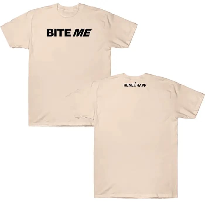 Reneé Rapp chanteur Album impression t-shirts Bite Me T-shirt coton doux unisexe Streetwear à manches courtes col rond