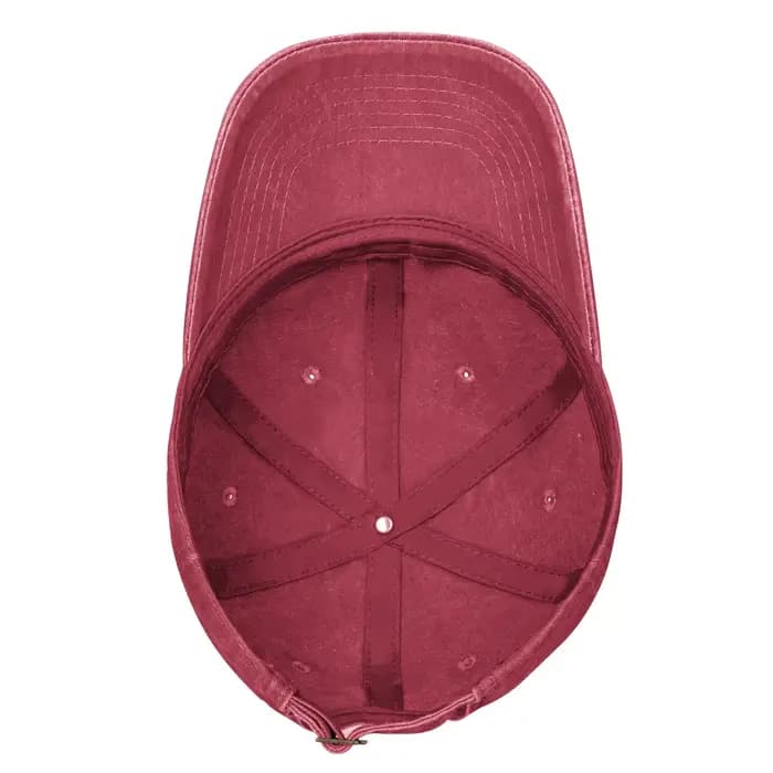 Casquettes de baseball blanches à croix bordeaux