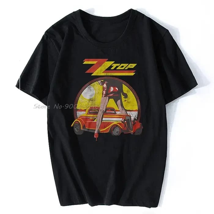 Crazy Streetwear hommes Zz haut jambes vintage Rock T-Shirt Hip Hop hommes coton t-shirts hauts Hara