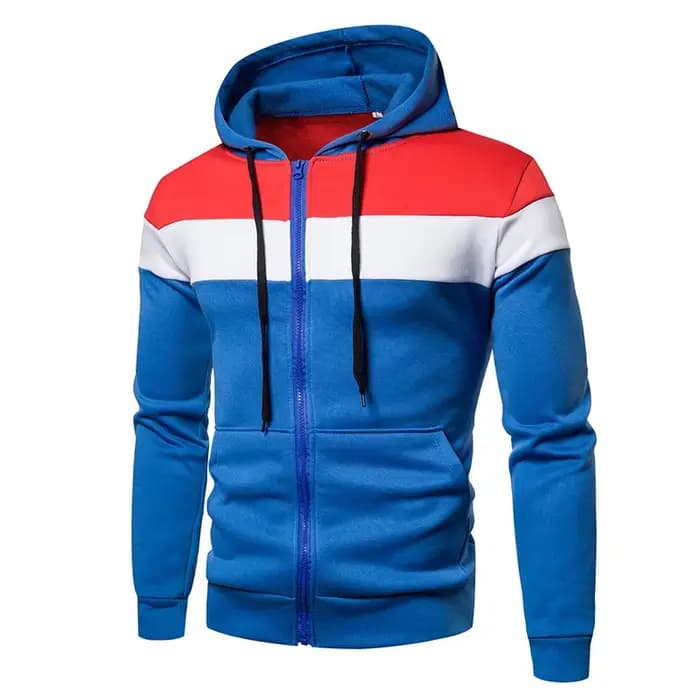 Sweat à capuche pour hommes noir blanc armée vert rouge