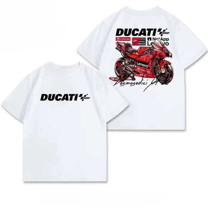 Nouvelle vente : Équipement de course MotoGP - T-shirt décontracté à manches courtes en pur coton pour homme