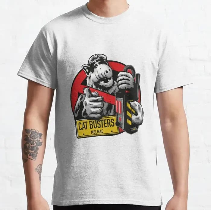 Chat busters-TV drôle Sitcoms graphique t shirts 90s Style rétro Alien T-shirt unisexe Adulte toutes tailles S-6XL