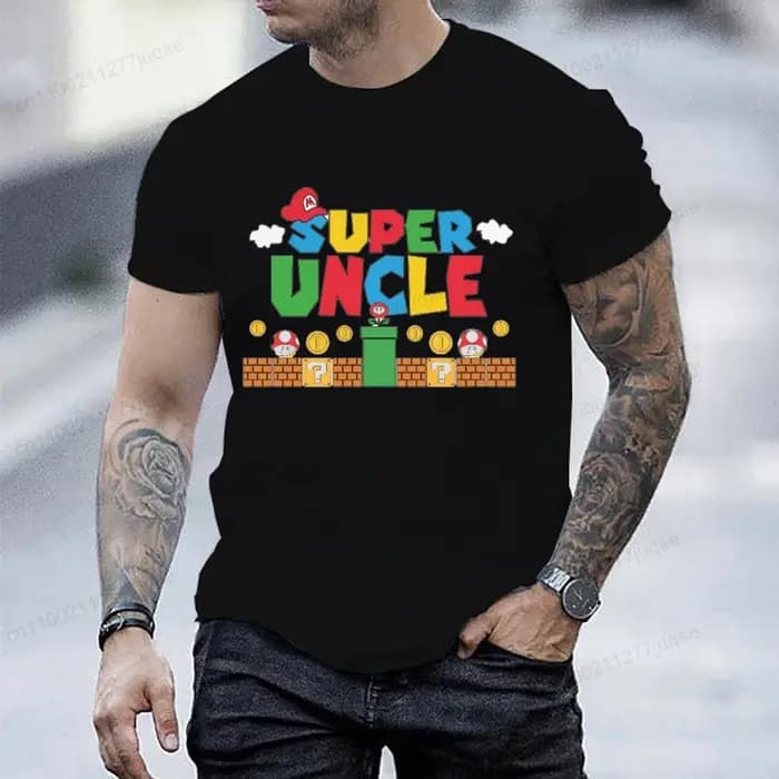 T-shirt Super Uncle pour homme