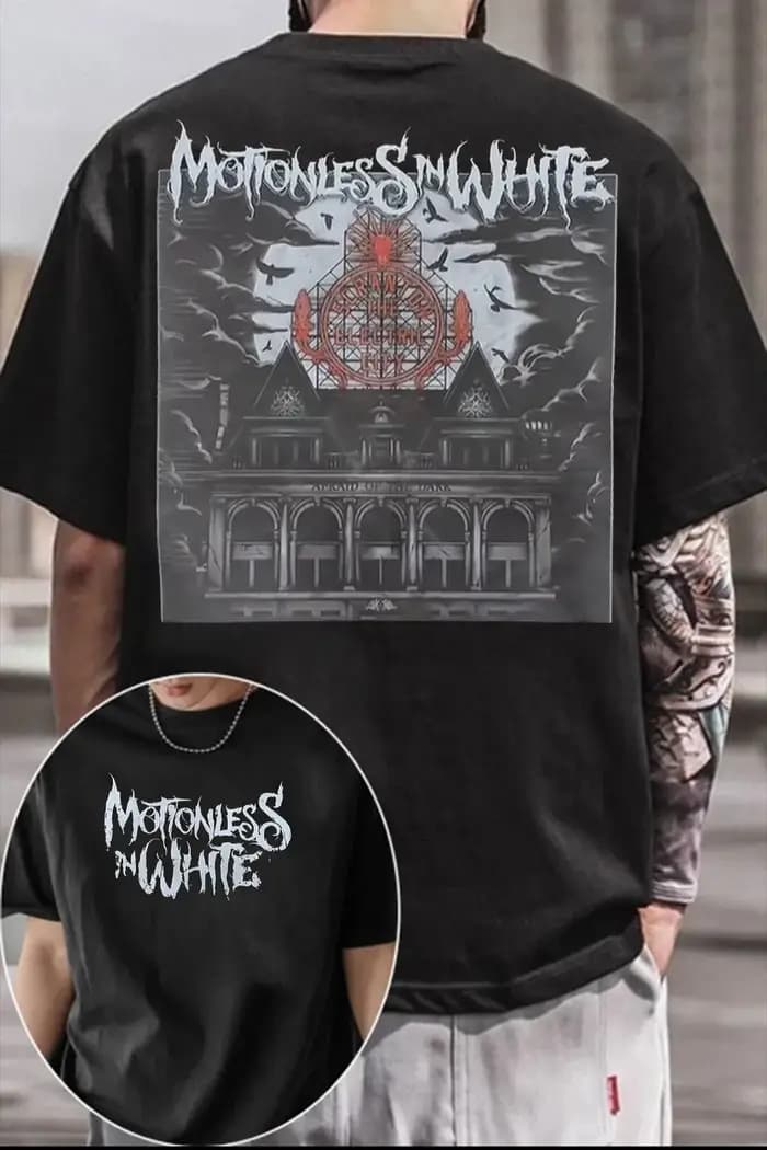 Nouveau T-shirt graphique Motionless in White 2026 pour homme et femme