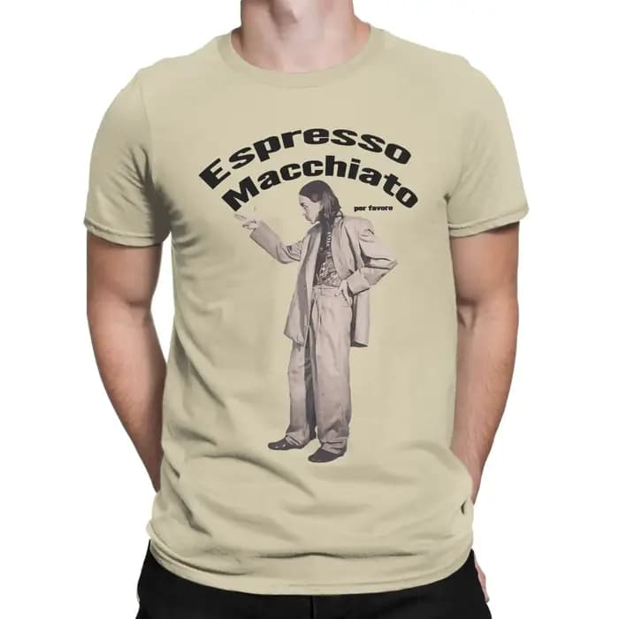 Tommy Cash Espresso Macchiato illustration art graphique Eurovisions T-Shirts hommes