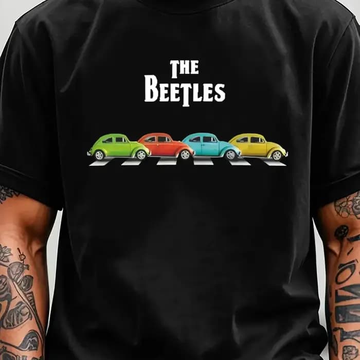 2025 coléoptères hommes y2k graphique t-shirt noir coléoptères colorés respirant t-shirt hommes