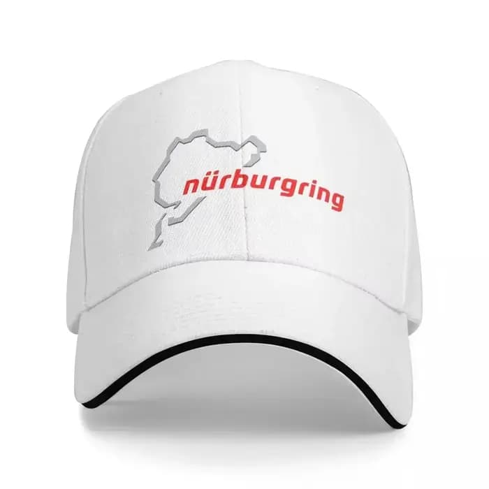 Nurburgring rouge gris pâle et gris foncé casquette de Baseball Vintage Rugby papa chapeau livraison