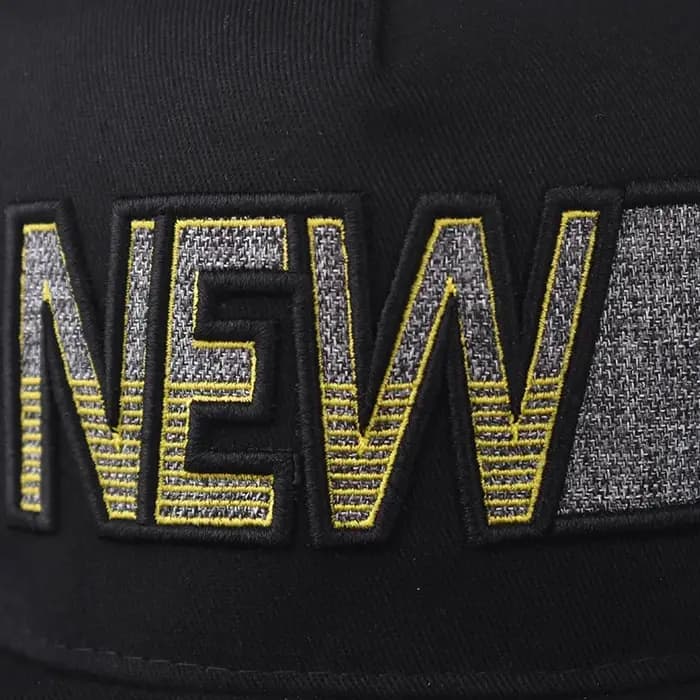 Casquette Hip-Hop Plate NOUVELLE avec motif brodé – Tendance Printemps-Automne
