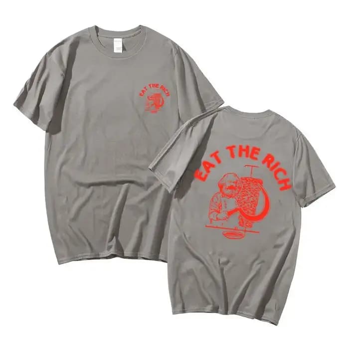 T-shirt à imprimé Double face pour homme et femme