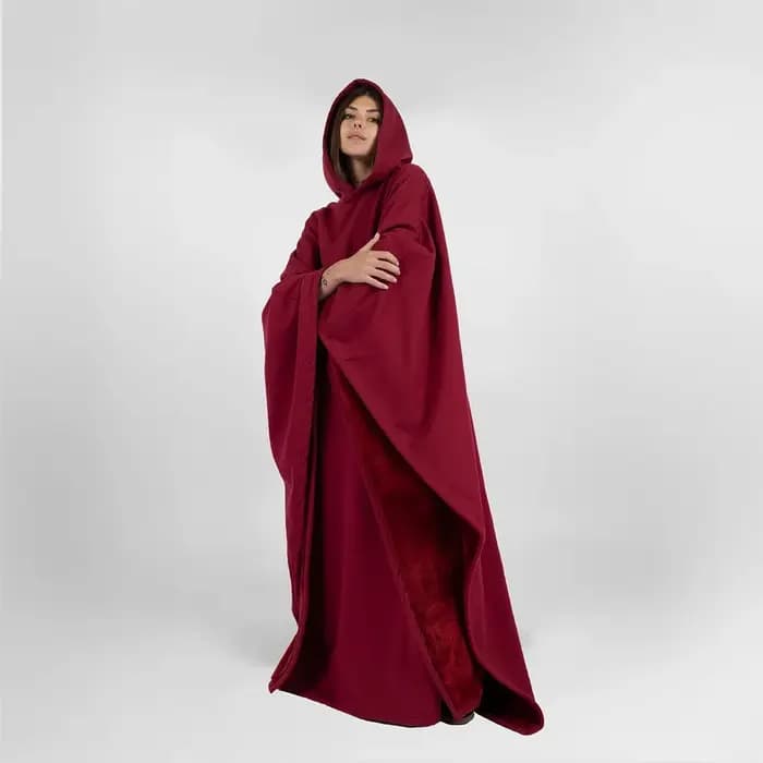 Eden Sweat à capuche unisexe surdimensionné Cape légère Super chaude Ultra-doux doublure en fausse fourrure tissu d'hiver cadeau pour Noël