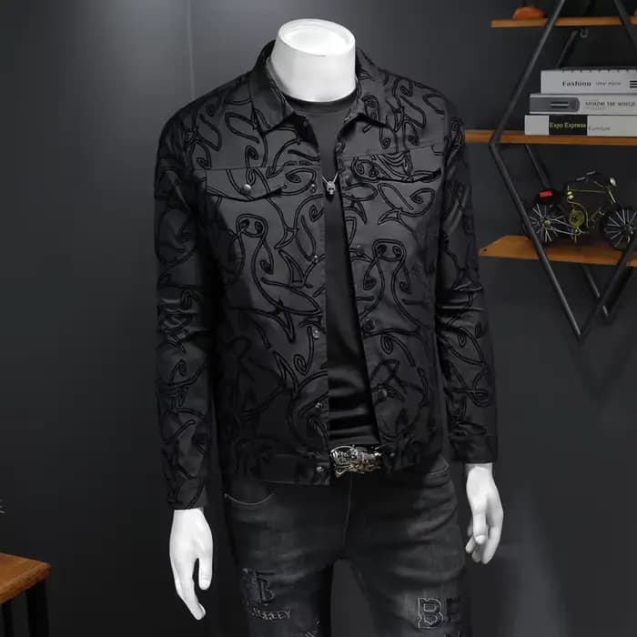 Blouson aviateur flocage de luxe pour hommes