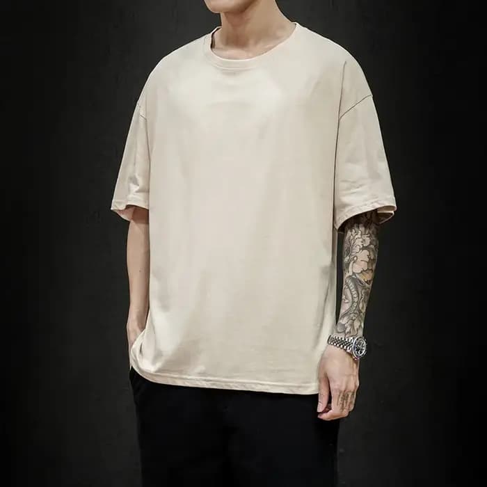 LégIBLE 2025 été hommes T-Shirt décontracté ample coton à manches courtes