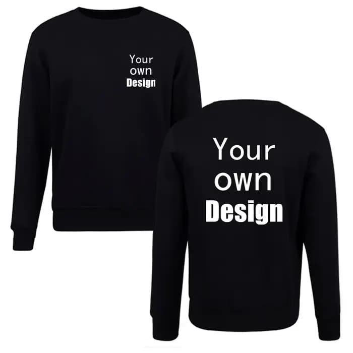 Sweat à capuche personnalisé faites votre conception Logo texte hommes femmes imprimer