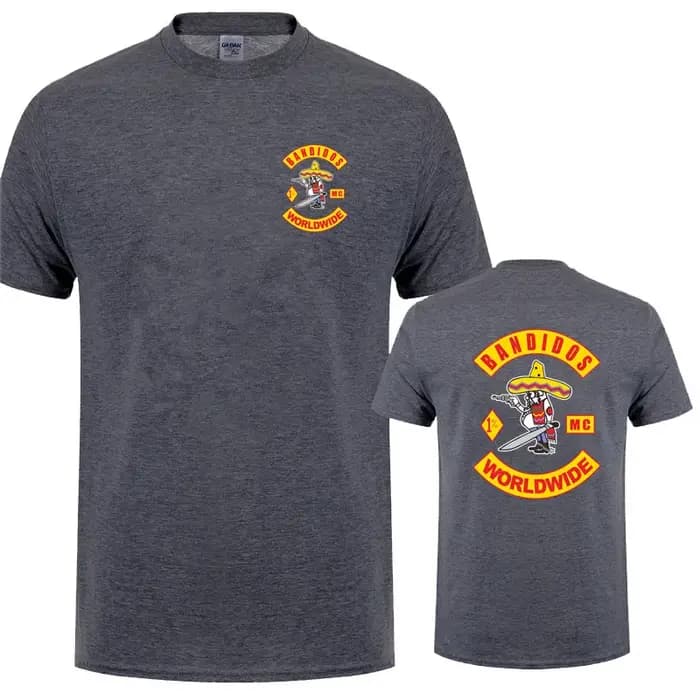 Bandidos MC Worlwide t-shirt été hommes coton à manches courtes T-shirts