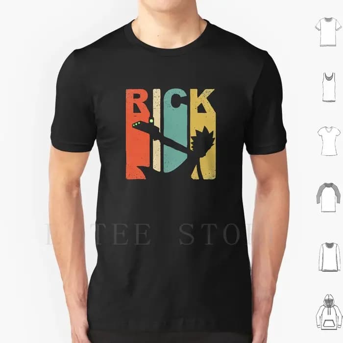 Vintage Rick Sanchez 90s et 80s Style t-shirt bricolage grande taille 100% coton adulte natation adu