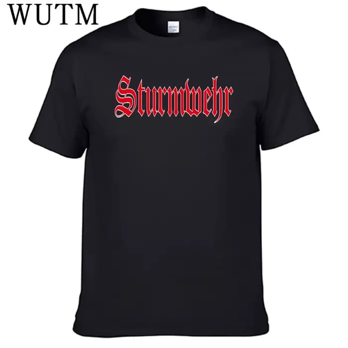 Nouveau groupe Sturmwehr t-shirt 100% coton hommes chemise
