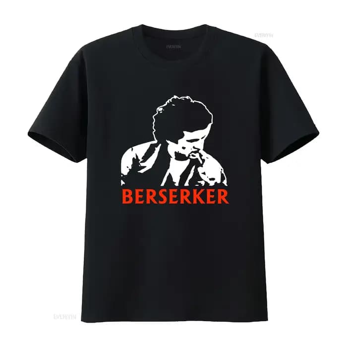 T-shirt rétro Clerks Berserker Cult Movie, vintage, délavé, polyvalent, streetwear, doux, légèrement