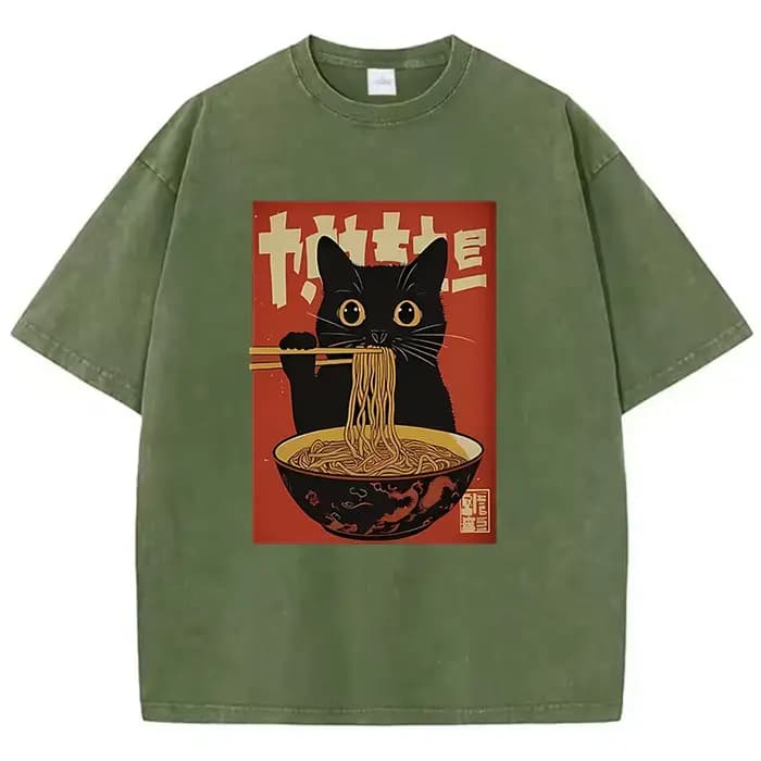 T-Shirt Vintage lavé 100% coton