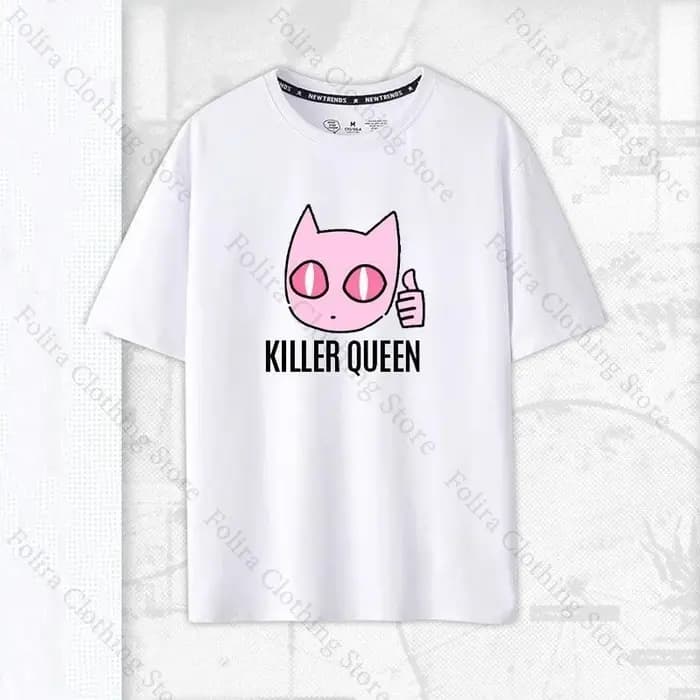 JOJO partie 4 tueur reine Kawaii imprimé T-shirt été hauts à manches courtes