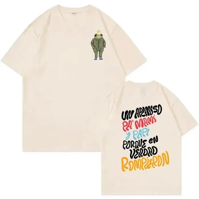 T-shirts imprimés Bad Bunny, vêtements pour hommes, mode décontractée, hauts à manches courtes, femm