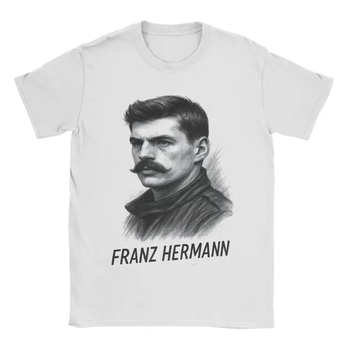 Hommes femmes Franz Hermann Meme rétro T-Shirts pur coton vêtements nouveauté à manches courtes col