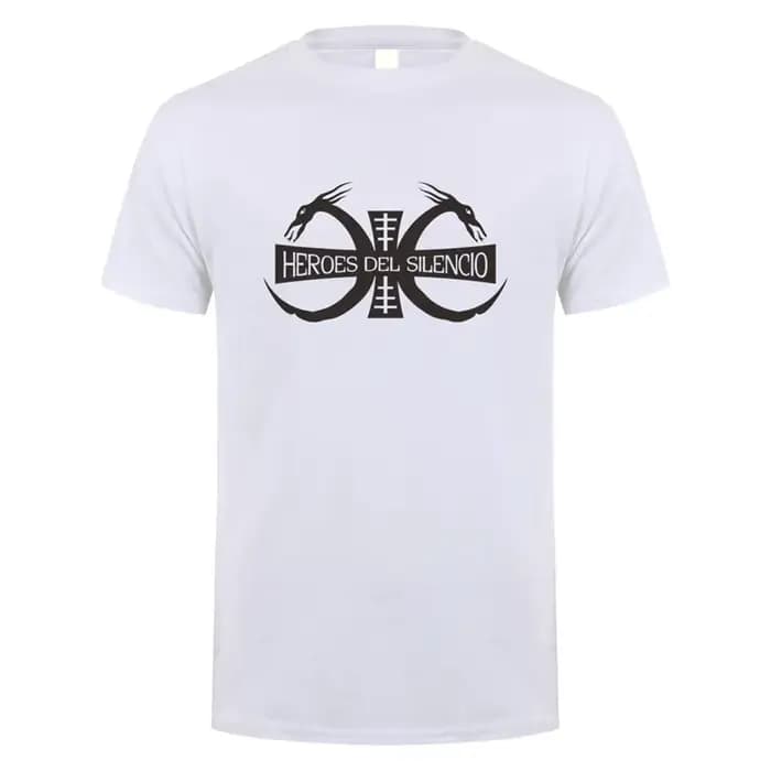 Heroes Del Silencio Rock Band Logo T-Shirts à manches courtes coton décontracté Mans Hip Hop t-shirt