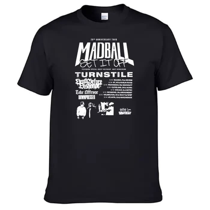 Bande Madball t-shirt 100% coton hommes chemise hauts