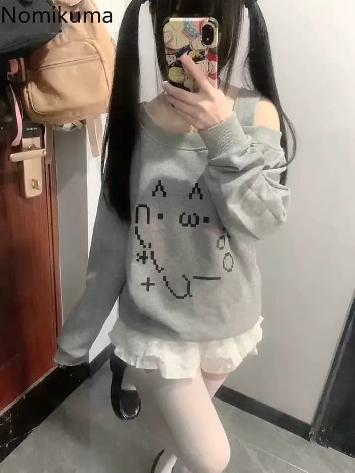 Sweat à capuche japonais pour femmes