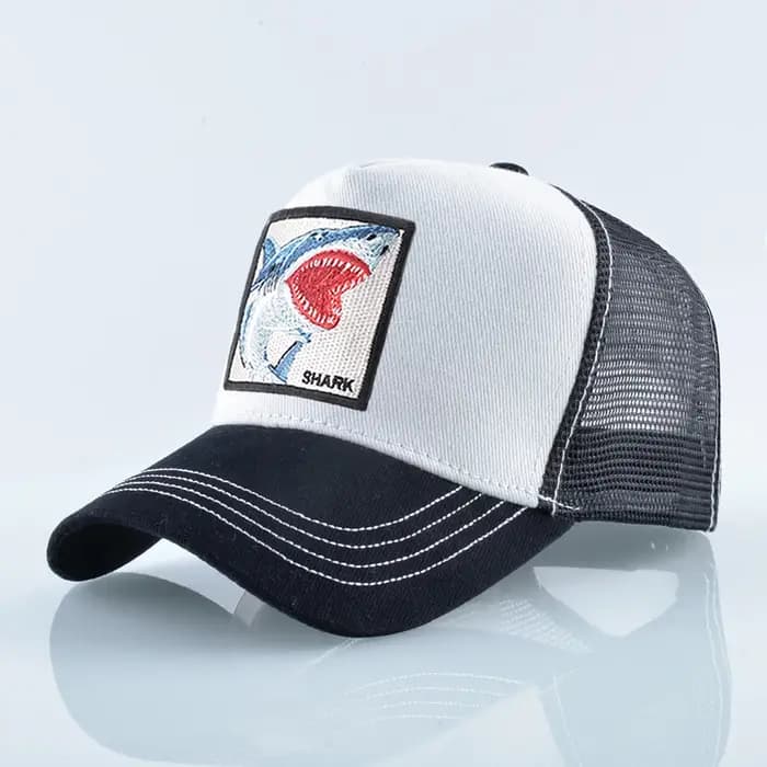 Casquettes de camionneur hommes femmes Streetwear Hip Hop Casquette de Baseball avec Patch de broderie de requin