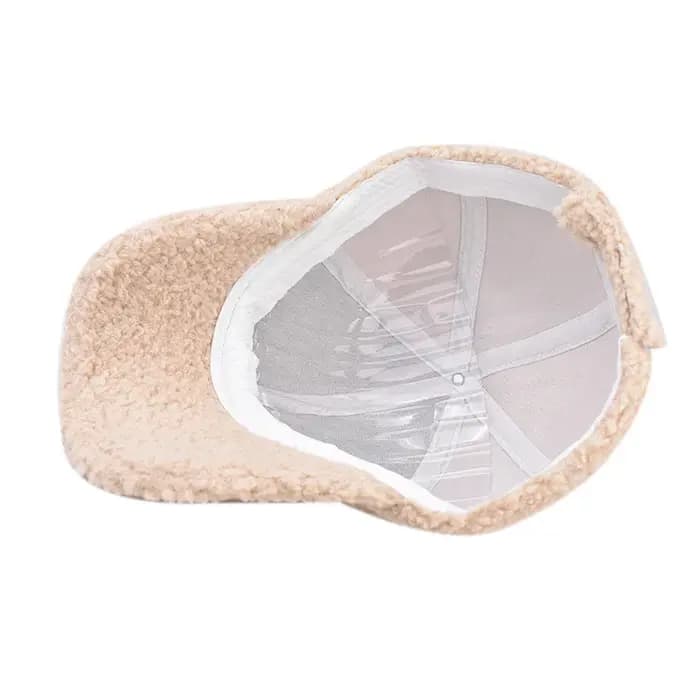 Casquettes de baseball en laine d'agneau vert beige FS pour hommes