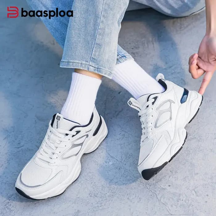 Baasploa Baskets à plateforme pour femmes