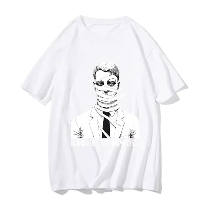 T-shirt manches courtes homme et femme, estival et décontracté, en coton, avec impression graphique