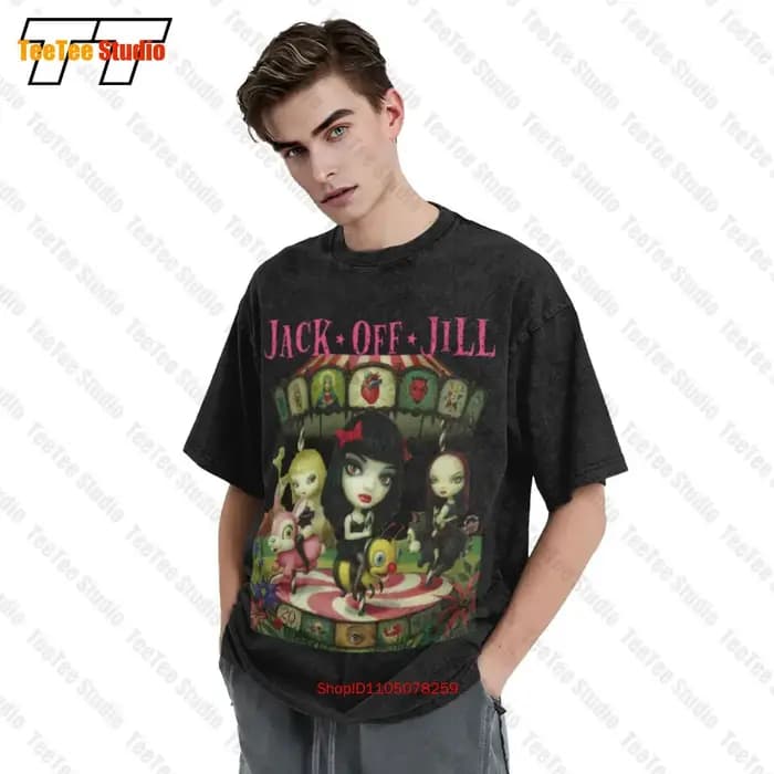 Jack Off Jill T-shirt surdimensionné vintage VC1U