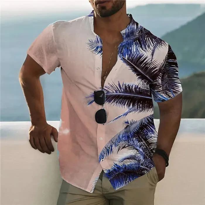 Chemise à motif imprimé pour hommes