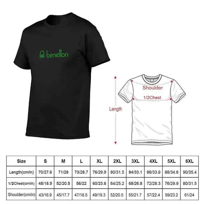 T-Shirt vintage uni Benetton pour homme, vêtement surdimensionné, blanc