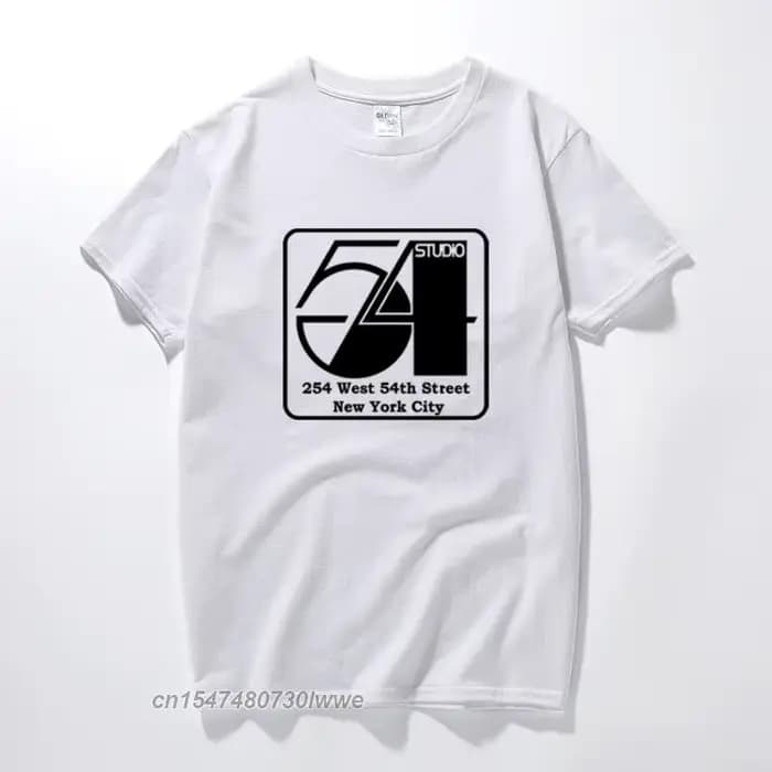 T-shirt de danse en vinyle pour homme, vêtement de Studio 54 Disco 45