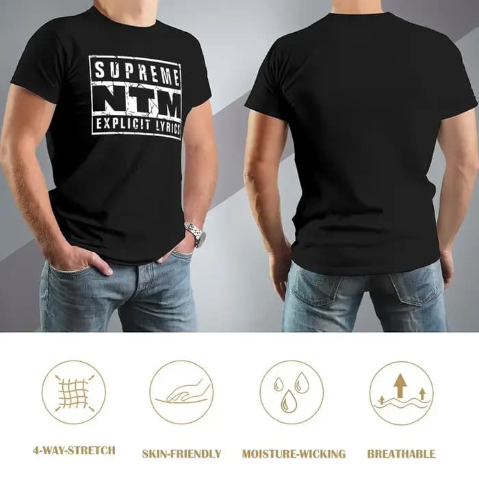 T-shirt court NTM pour hommes