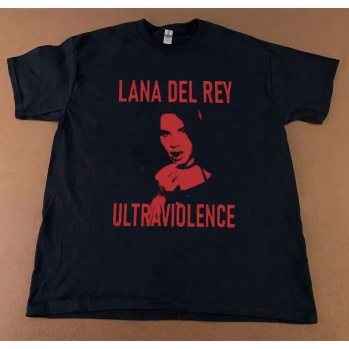 Lana Del Rey Album Retro Black Summer Nouveau T-shirt décontracté en coton unisexe à la mode