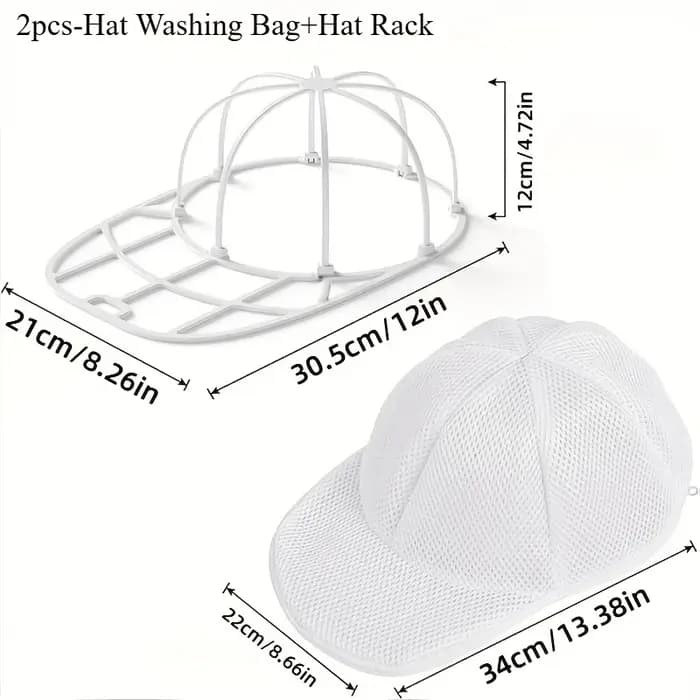 Support de lavage pour casquettes de baseball et sac de lavage en filet pour machine à laver, access