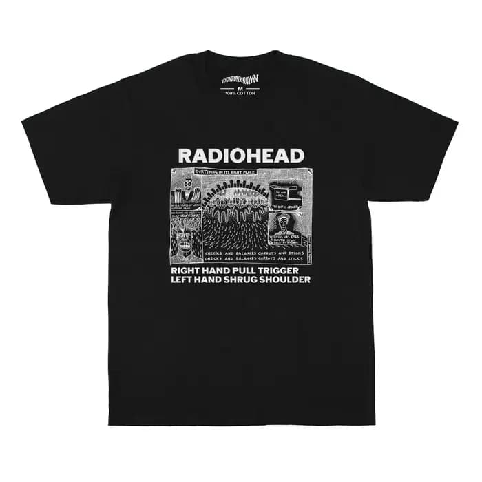 T-shirt Radiohead Everything in its right place