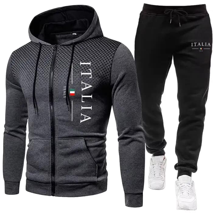 Tenues de sport populaires pour hommes automne/hiver, ensembles de jogging sportifs décontractés urbains, vêtements d'entraînement quotidiens pour hommes