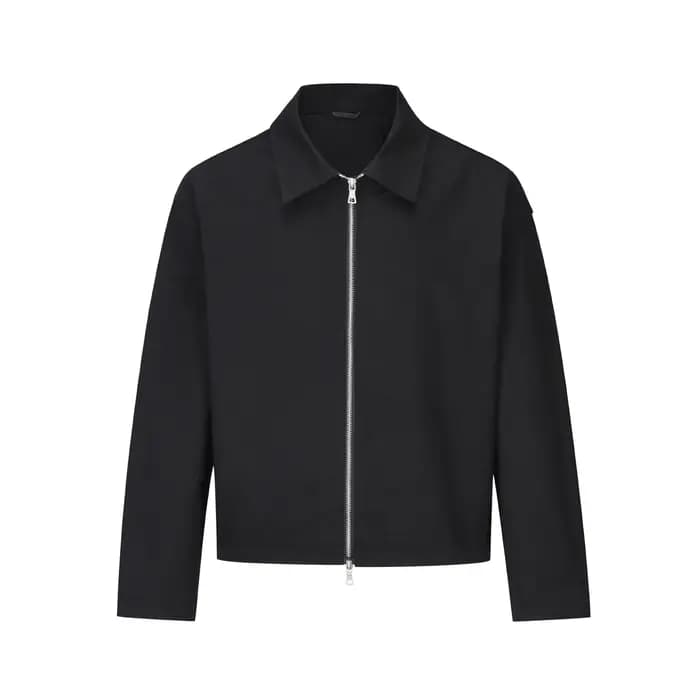 Veste à revers simple rétro de style américain