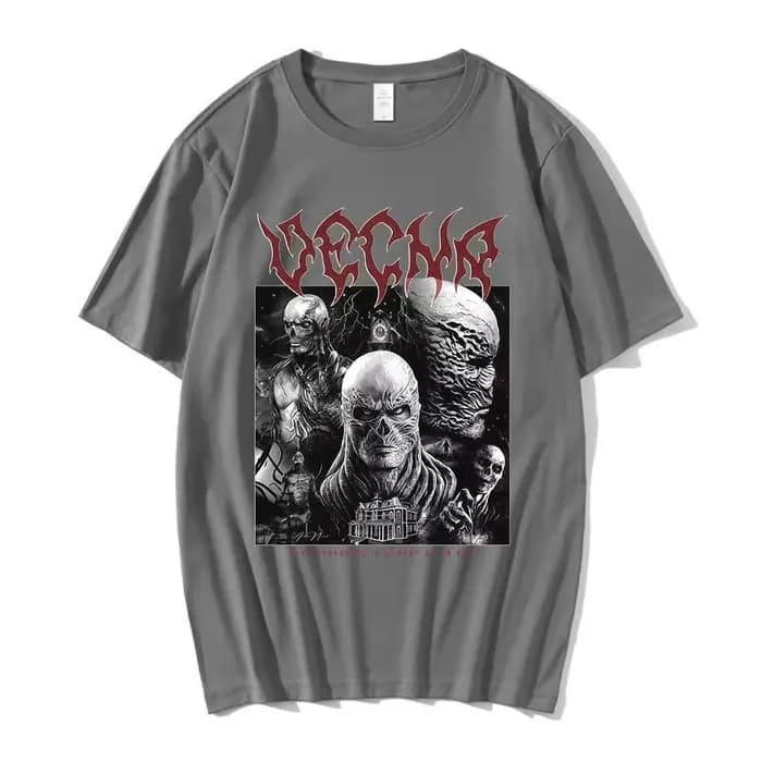T-shirt unisexe en coton 100% avec graphismes de l'épisode 001 de la série télévisée Stranger Vecna