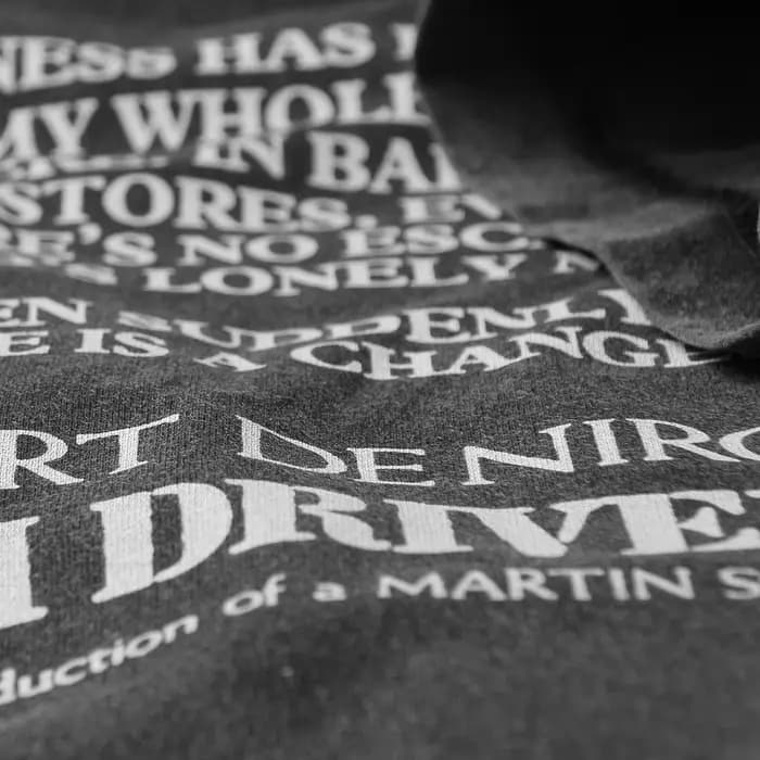 Chauffeur De Taxi T-Shirt Robert De Niro 70s 80S film naturel né tueurs hommes coton été lavé vêtements