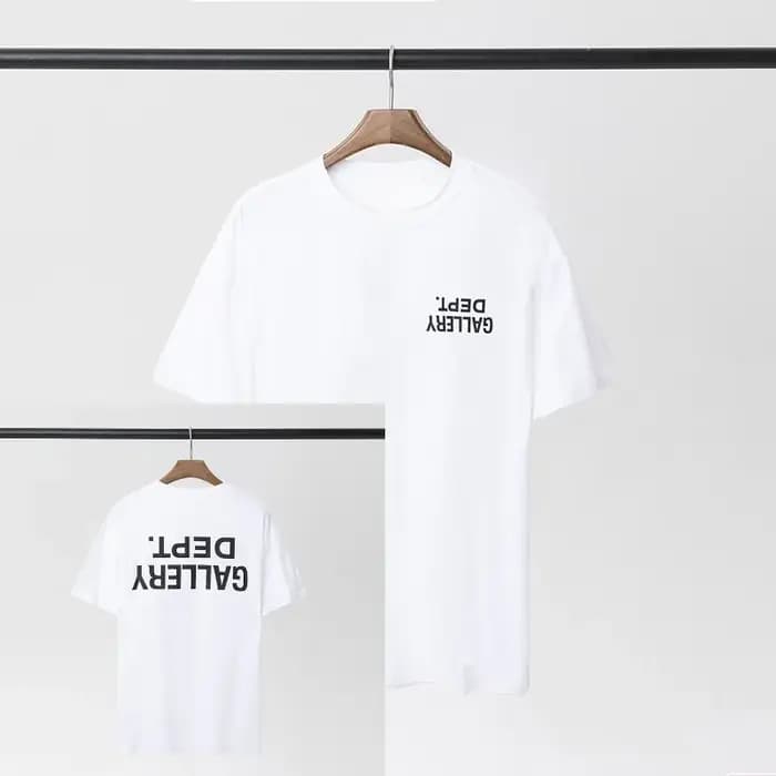 GALLERY DEPT inspiré revers imprimé T-Shirt 100% coton surdimensionné Streetwear