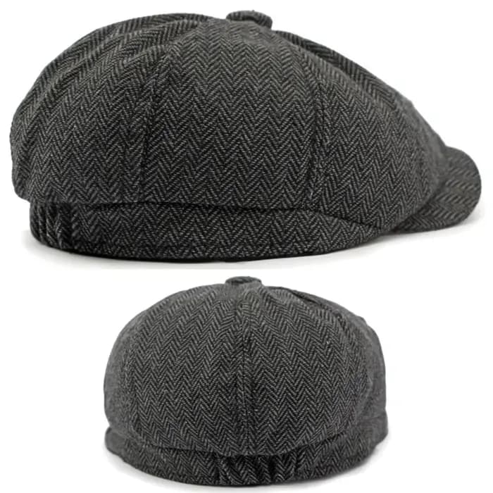 Casquette plate en sergé pour hommes et femmes