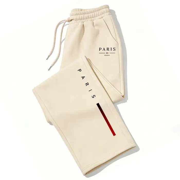 Pantalon large imprimé PARIS