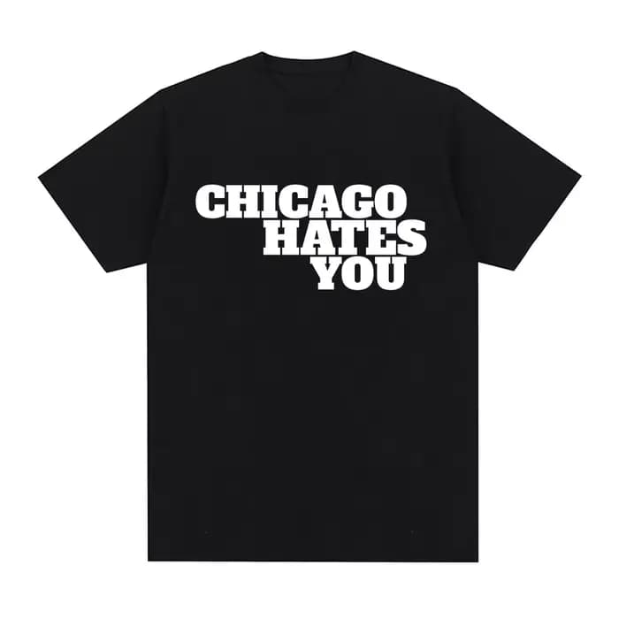 Rappeur chef Keef Chicago déteste vous même Style T-shirt hommes mode Hip Hop surdimensionné